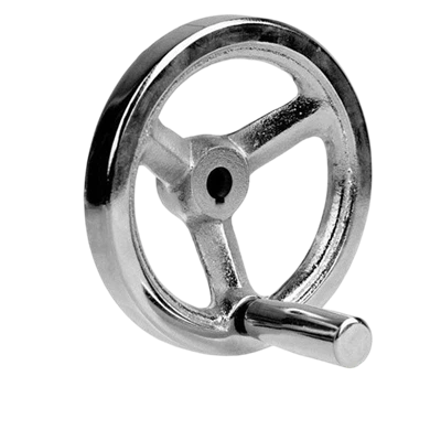 Roți de mână din fontă cu mâner